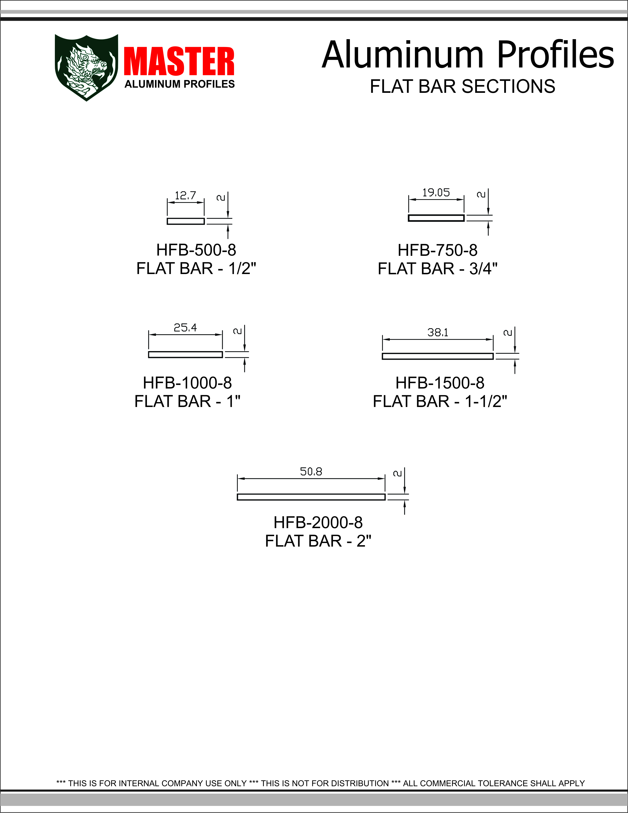TQMP Flat Bar Sections